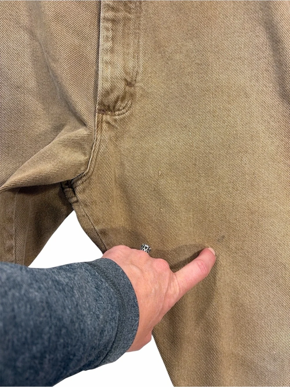 Vintage Wrangler Rugged Wear Tan Straight-Leg Jeans. Size 42 / 34